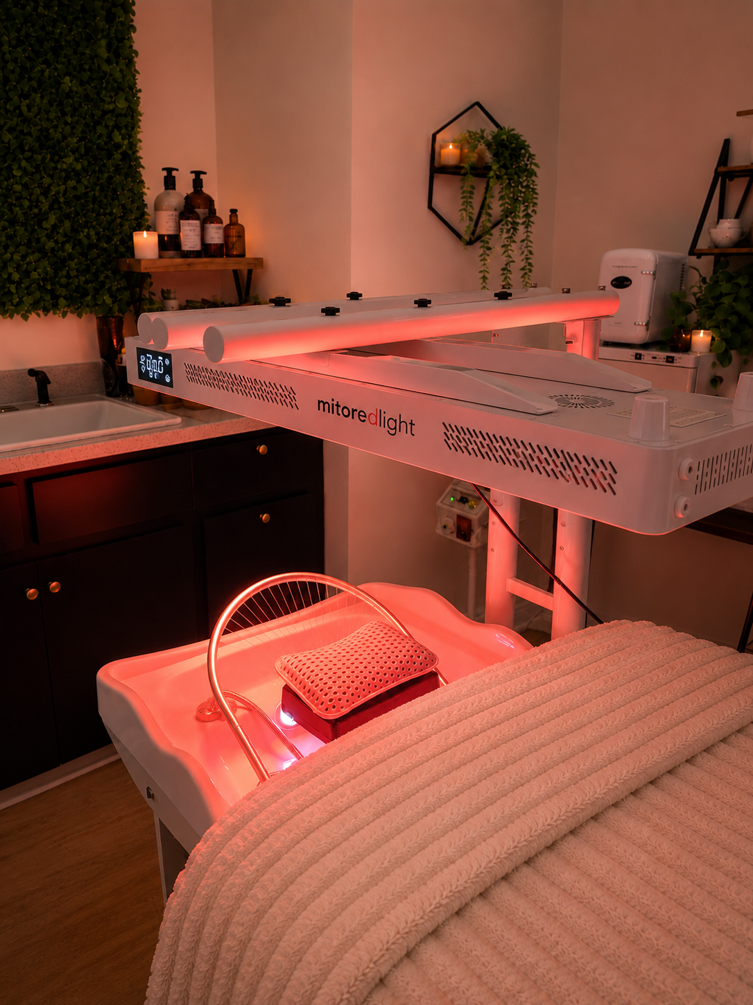 Spa treatment room at Paradigm Salon & Spa