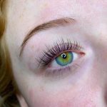 long lashes on a red head