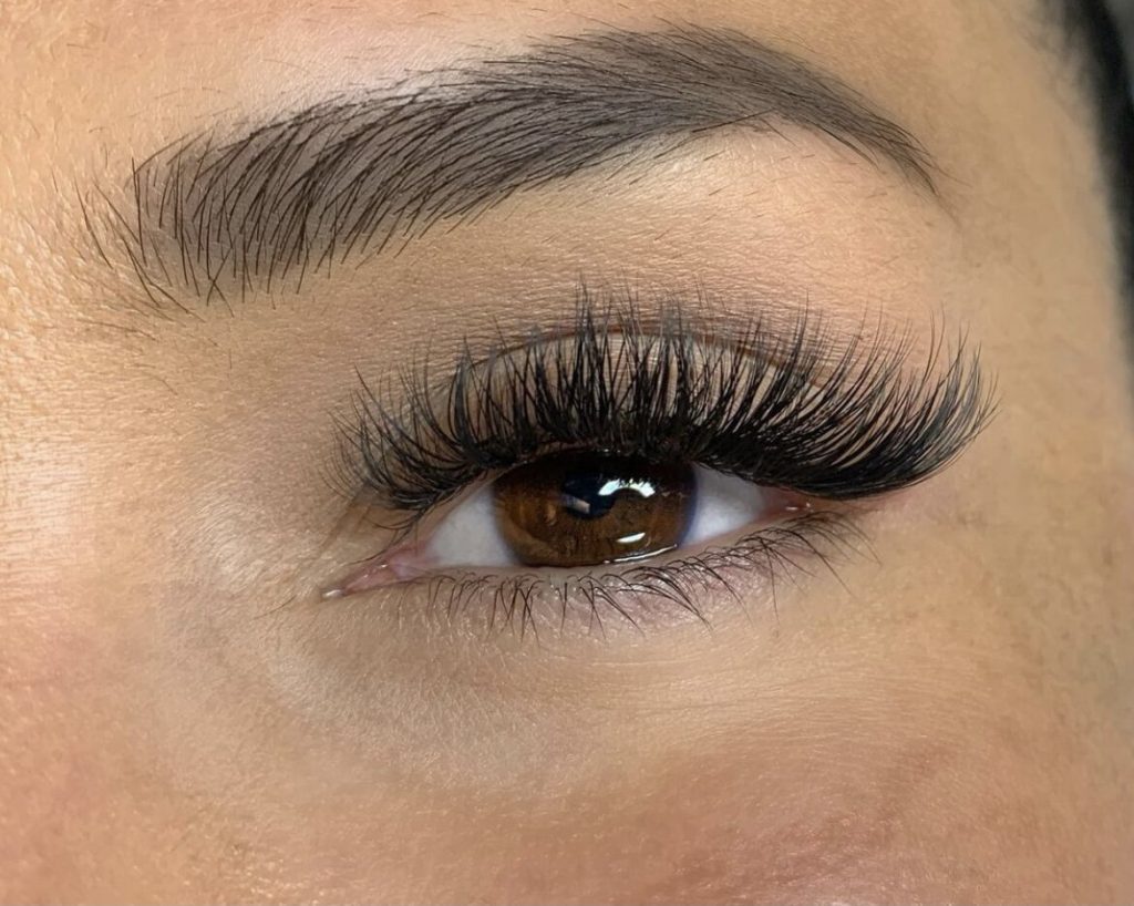 Long, thick lashes