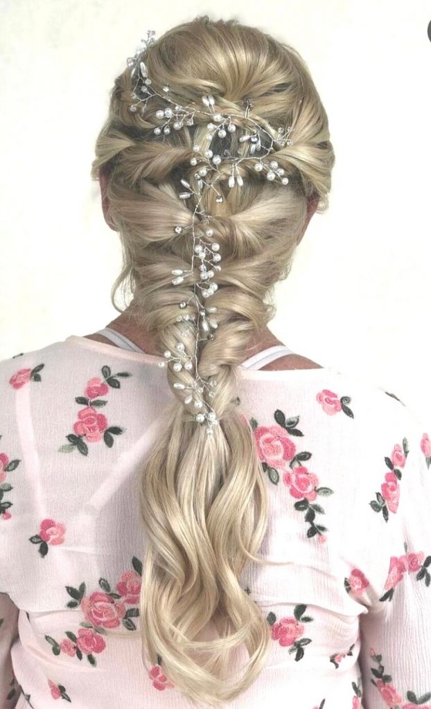 Formal braid with flowers
